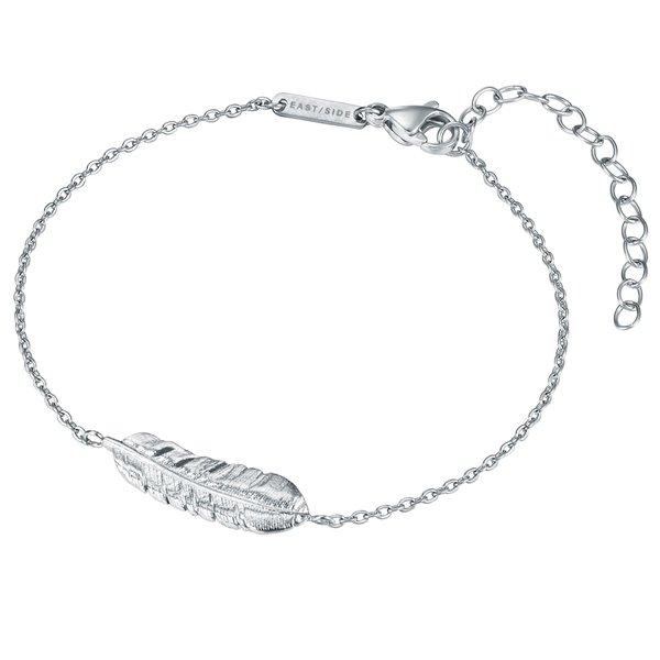 Armband Feder Damen Silber 17cm von Eastside