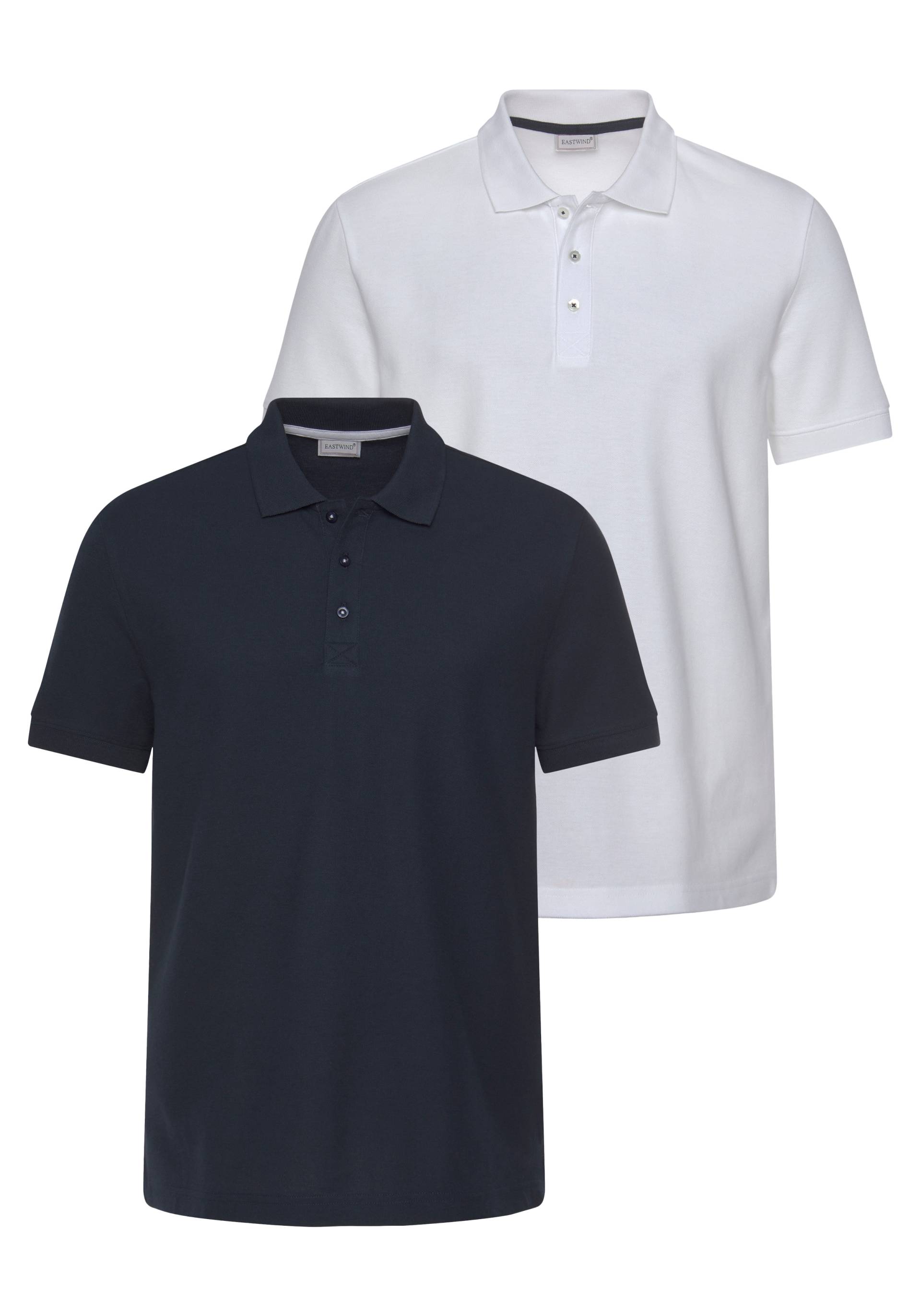 Eastwind Poloshirt »Double Pack Polo, navy+white«, (2er-Pack) von Eastwind