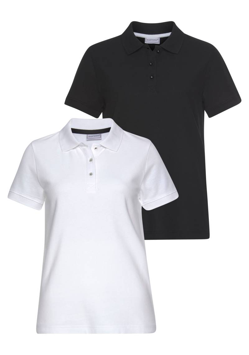 Eastwind Poloshirt, (Packung, 2 tlg., 2er-Pack), Kurzarm, figurumschmeichelnder Schnitt, Polokragen von Eastwind
