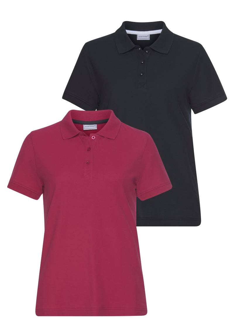 Eastwind Poloshirt, (Packung, 2 tlg., 2er-Pack), Kurzarm, figurumschmeichelnder Schnitt, Polokragen von Eastwind