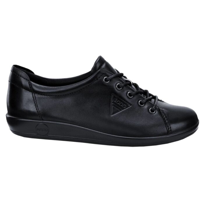 Ecco Damen Sneaker aus Leder schwarz, 40 von Ecco