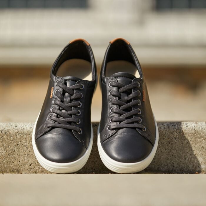 Ecco eleganter Leder Sneaker für Damen schwarz, 39 von Ecco