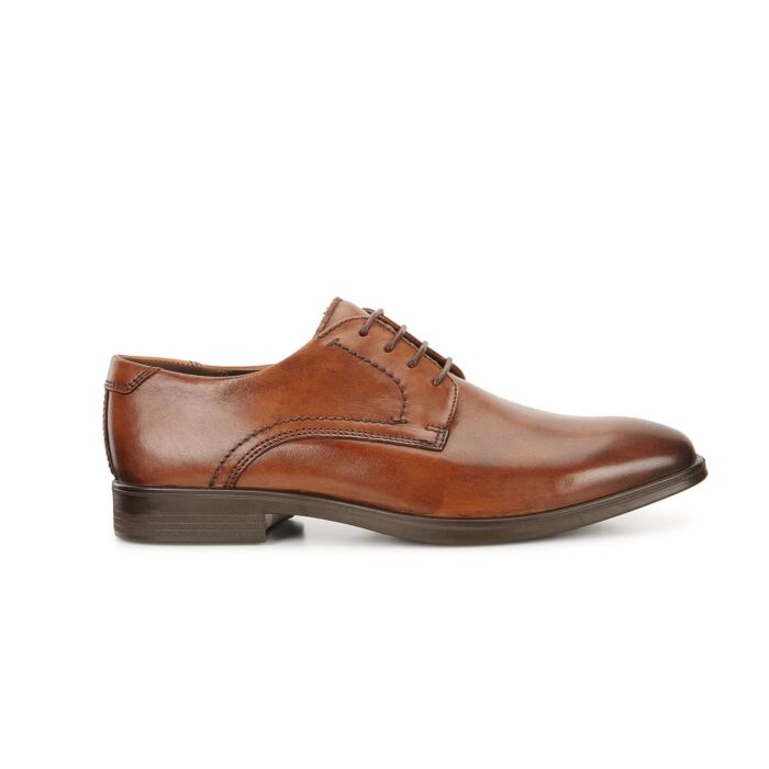 Eleganter Ecco City Schnürschuh für Herren cognac, 39 von Ecco