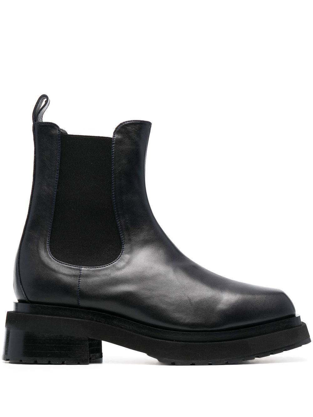 Eckhaus Latta Mike elasticated side-panel boots - Black von Eckhaus Latta