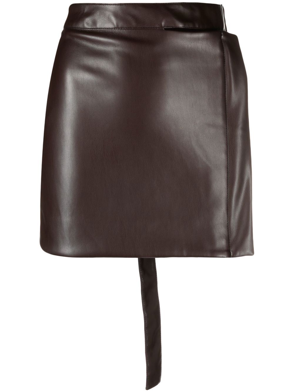 Eckhaus Latta high-waisted belted mini skirt - Brown von Eckhaus Latta