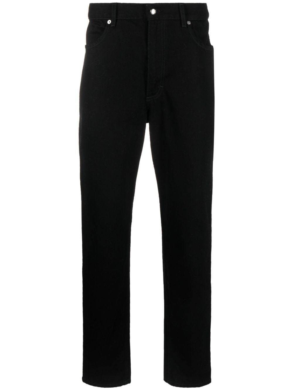 Eckhaus Latta mid-rise tapered-leg trousers - Black von Eckhaus Latta