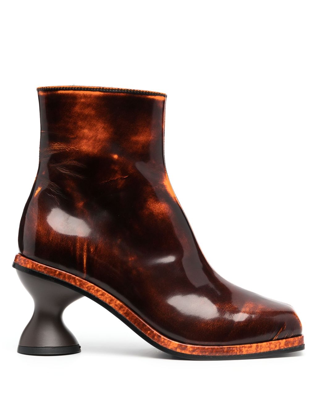 Eckhaus Latta sculpted-heel boots - Brown von Eckhaus Latta