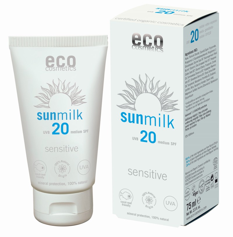 Eco Cosmetics - Sonnenmilch Sensitiv LSF20 Eco Cosmetics - Sonnenmilch Sensitiv LSF20 von Eco Cosmetics