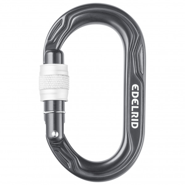 Edelrid - Kiwi Screw - Schraubkarabiner grau von Edelrid