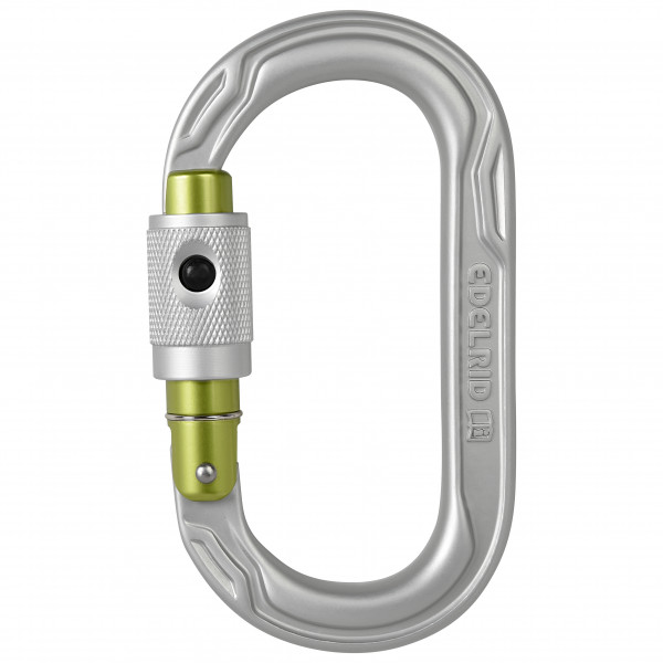 Edelrid - Oval Power 2500 Permalock - Verschlusskarabiner grau von Edelrid