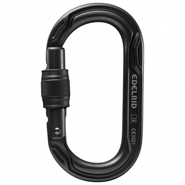 Edelrid - Oval Power 2500 Screw II - Schraubkarabiner grau;oliv;schwarz/grau von Edelrid