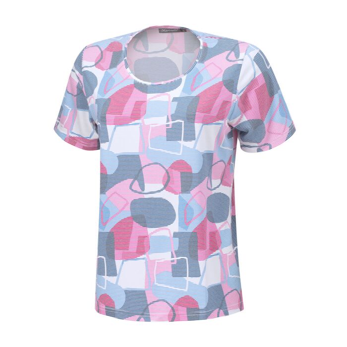 Damen-Shirt mit einem Print und Rundhalsausschnitt von Edi Müller