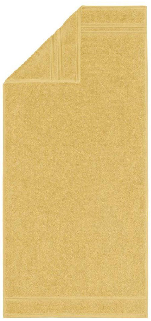 Egeria Handtücher »Manhatten Goldfarben«, (1 St., Badetuch 70 x 140 cm), Uni Programm mit Streifenbordüre, reine Baumwolle von Egeria