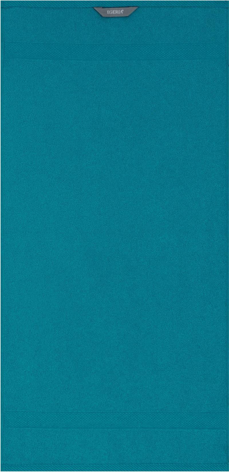 Egeria Handtücher »Diamant«, (2 St., 2er Set Handtücher 50 x 100 cm), Uni Programm mit schmaler Bordüre, 100 % Baumwolle von Egeria