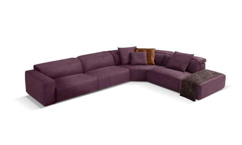 Egoitaliano Ecksofa »Beverly, extravangantes Designsofa mit erstklassigem Sitzkomfort«, wahlweise mit elektrischer Relaxfunktion, Kopfteilverstellung von Egoitaliano