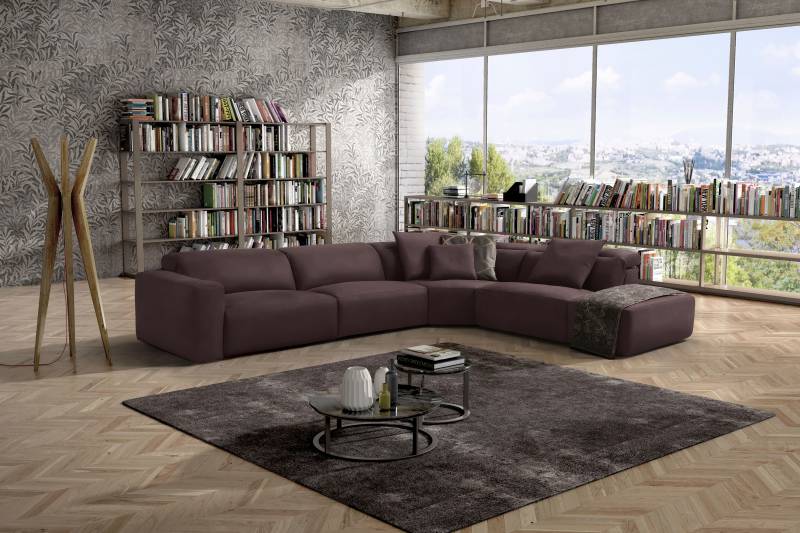 Egoitaliano Ecksofa »Beverly, extravangantes Designsofa mit erstklassigem Sitzkomfort«, wahlweise mit elektrischer Relaxfunktion, Kopfteilverstellung von Egoitaliano