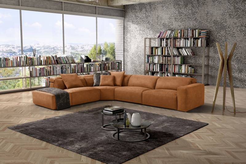 Egoitaliano Ecksofa »Beverly, extravangantes Designsofa mit erstklassigem Sitzkomfort«, wahlweise mit elektrischer Relaxfunktion, Kopfteilverstellung von Egoitaliano