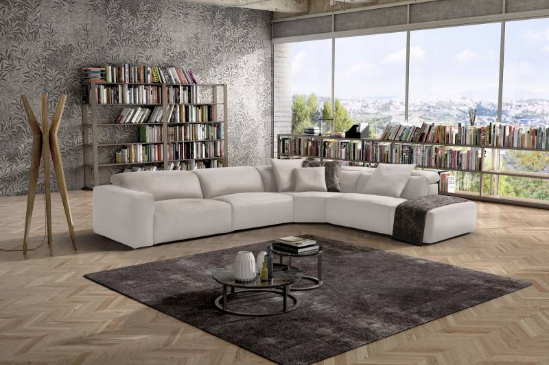 Egoitaliano Ecksofa »Beverly, extravangantes Designsofa mit erstklassigem Sitzkomfort«, wahlweise mit elektrischer Relaxfunktion, Kopfteilverstellung von Egoitaliano
