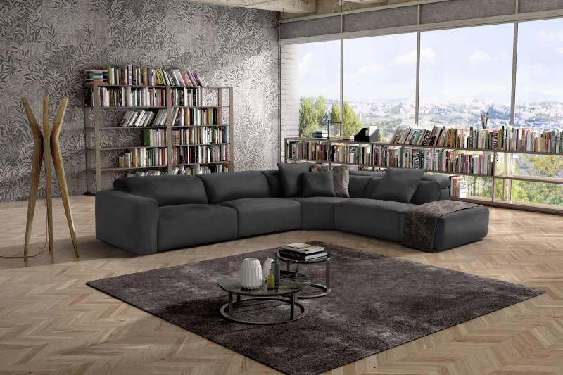 Egoitaliano Ecksofa »Beverly, extravangantes Designsofa mit erstklassigem Sitzkomfort«, wahlweise mit elektrischer Relaxfunktion, Kopfteilverstellung von Egoitaliano