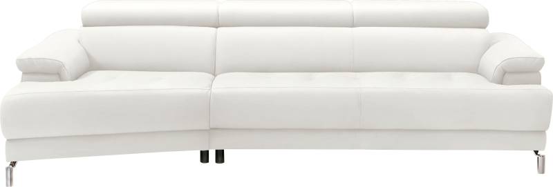 Egoitaliano Ecksofa »Soul, extravagantes Designsofa, Megasofa, super bequem, tolle Details«, mit Trapez-Abschlusselement, inkl verstellbarer Kopfteile von Egoitaliano