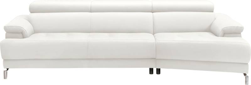 Egoitaliano Ecksofa »Soul, extravagantes Designsofa, Megasofa, super bequem, tolle Details«, mit Trapez-Abschlusselement, inkl verstellbarer Kopfteile von Egoitaliano