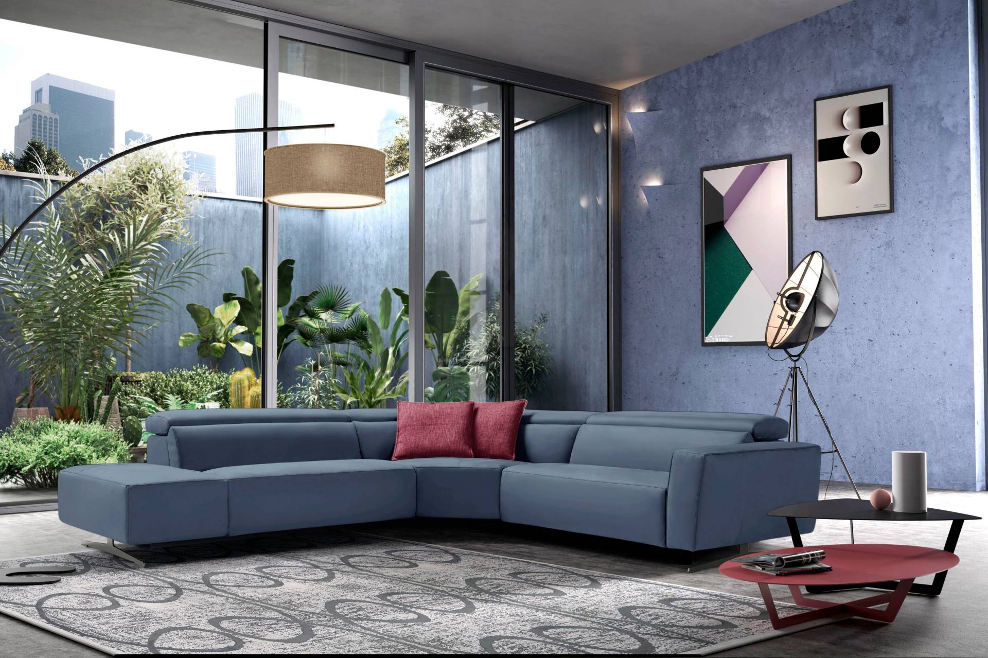 Egoitaliano Ecksofa, mit Relaxfunktion und verstellbaren Kopfteilelementen Egoitaliano Ecksofa, mit Relaxfunktion und verstellbaren Kopfteilelementen von Egoitaliano