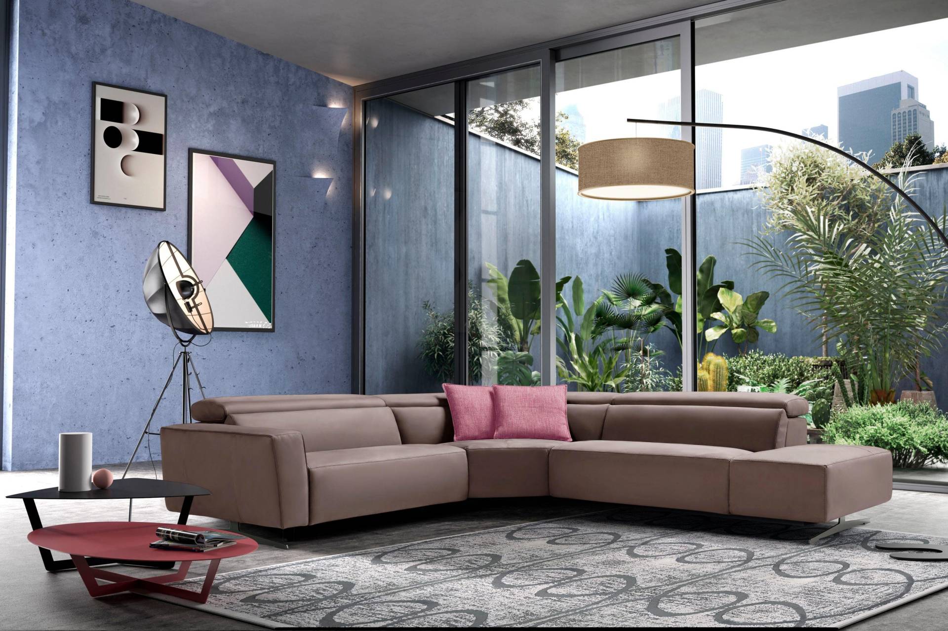 Egoitaliano Ecksofa, mit Relaxfunktion und verstellbaren Kopfteilelementen Egoitaliano Ecksofa, mit Relaxfunktion und verstellbaren Kopfteilelementen von Egoitaliano