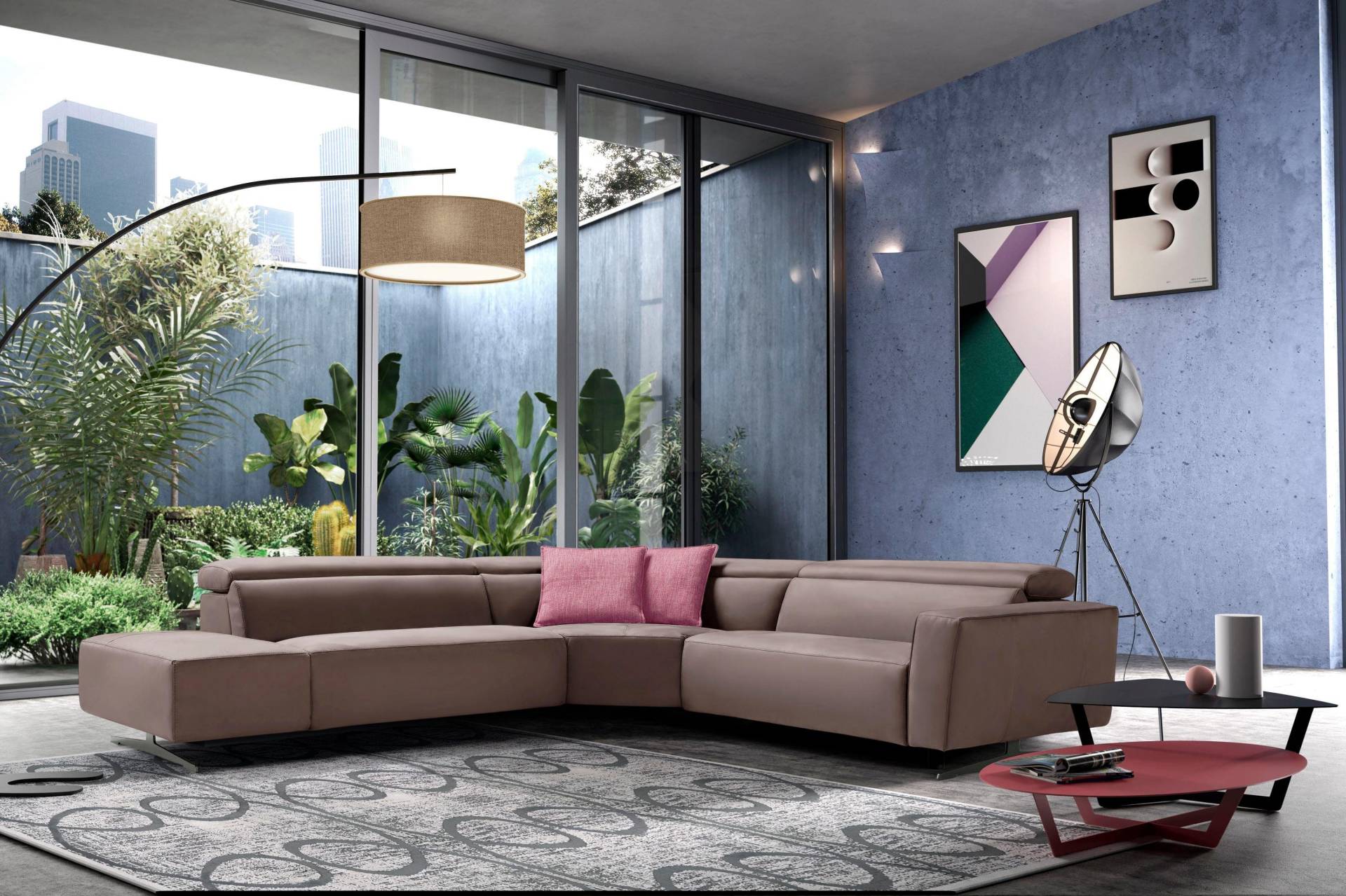 Egoitaliano Ecksofa, mit Relaxfunktion und verstellbaren Kopfteilelementen Egoitaliano Ecksofa, mit Relaxfunktion und verstellbaren Kopfteilelementen von Egoitaliano