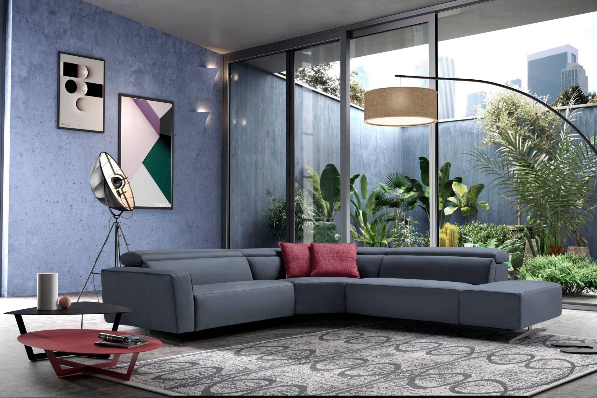 Egoitaliano Ecksofa, mit Relaxfunktion und verstellbaren Kopfteilelementen Egoitaliano Ecksofa, mit Relaxfunktion und verstellbaren Kopfteilelementen von Egoitaliano