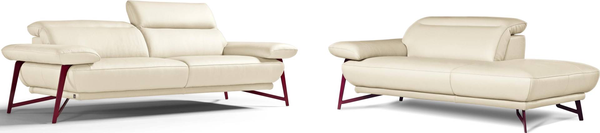 Egoitaliano Polstergarnitur »Anais, Design mit hohem Sitzkomfort für mehr Bequemlichkeit«, Set: bestehend aus Sofa und Ottomane, inkl. Kopfteilverstellung Egoitaliano Polstergarnitur »Anais, Design mit hohem Sitzkomfort für mehr Bequemlichkeit«, Set: bestehend aus Sofa und Ottomane, inkl. Kopfteilverstellung von Egoitaliano