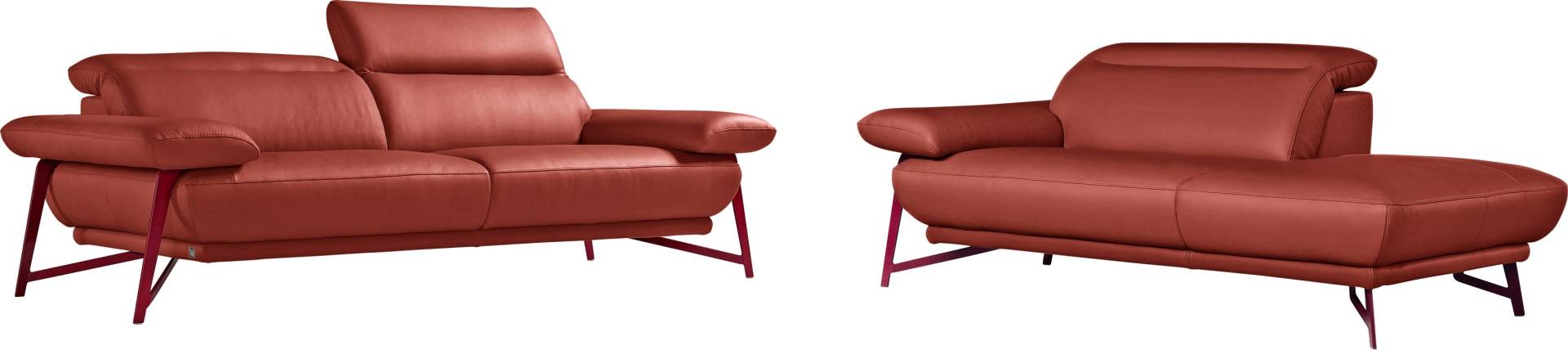 Egoitaliano Polstergarnitur »Anais, Design mit hohem Sitzkomfort für mehr Bequemlichkeit«, Set: bestehend aus Sofa und Ottomane, inkl. Kopfteilverstellung Egoitaliano Polstergarnitur »Anais, Design mit hohem Sitzkomfort für mehr Bequemlichkeit«, Set: bestehend aus Sofa und Ottomane, inkl. Kopfteilverstellung von Egoitaliano