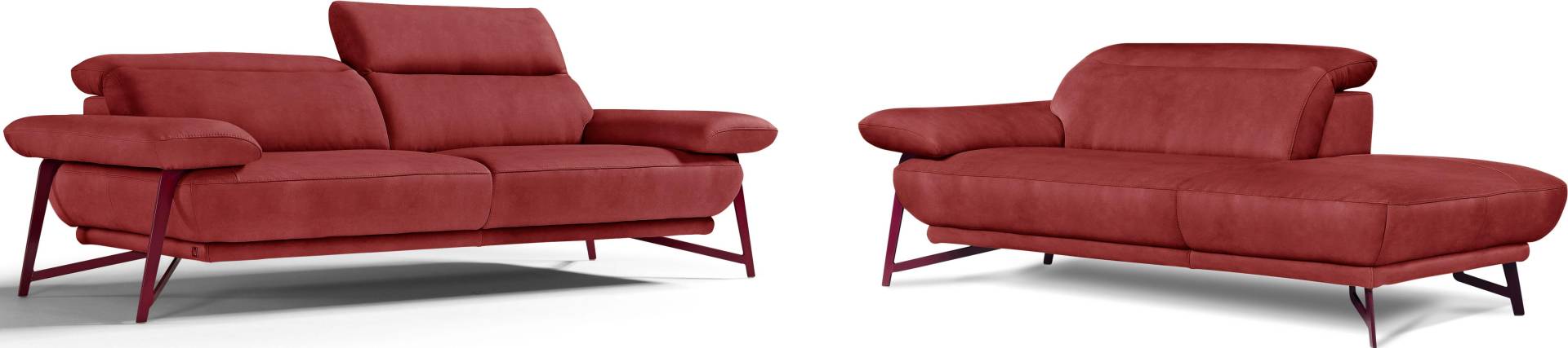 Egoitaliano Polstergarnitur »Anais, Design mit hohem Sitzkomfort für mehr Bequemlichkeit«, Set: bestehend aus Sofa und Ottomane, inkl. Kopfteilverstellung Egoitaliano Polstergarnitur »Anais, Design mit hohem Sitzkomfort für mehr Bequemlichkeit«, Set: bestehend aus Sofa und Ottomane, inkl. Kopfteilverstellung von Egoitaliano