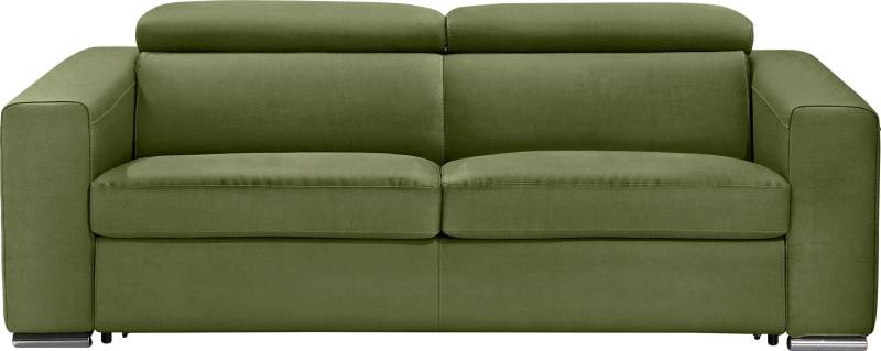 Egoitaliano Schlafsofa »Cabiria, Design und super Sitz- und Liegekomfort«, Sofa inkl. Schlaffunktion, Kopfteile verstellbar, mit Metallfüssen von Egoitaliano