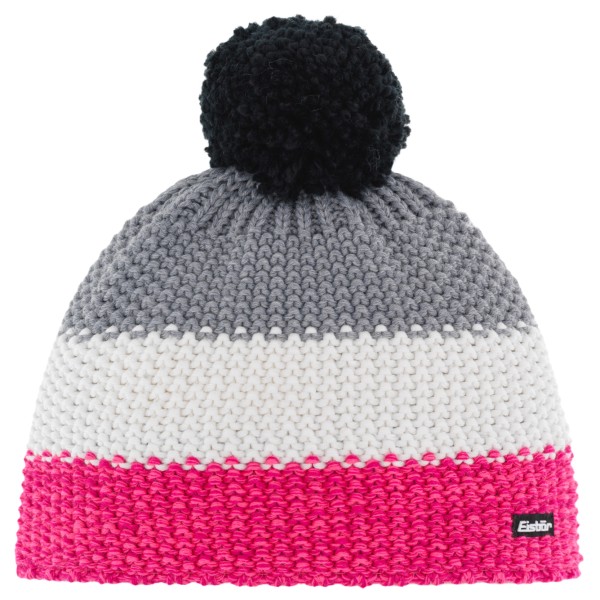 Eisbär - Kid's Star Pompon Mütze Gr One Size grau von Eisbär