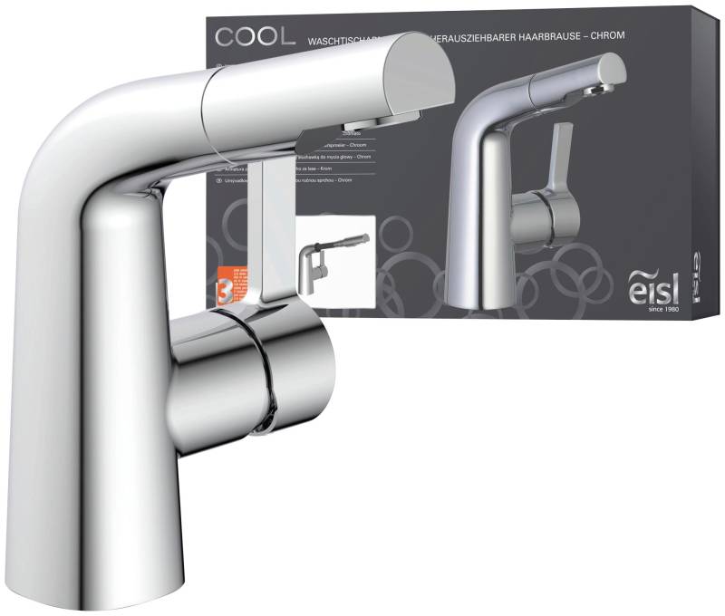Eisl Waschtischarmatur »COOL«, herausziehbare Brause, Mischbatterie, für Durchlauferhitzer geeignet von Eisl