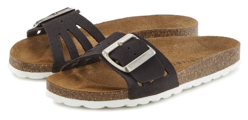 Elbsand Pantolette »Sandale«, Mule, offener Schuh aus Leder mit weichem Komfortkorkfussbett von Elbsand