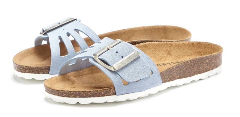 Elbsand Pantolette »Sandale«, Mule, offener Schuh aus Leder mit weichem Komfortkorkfussbett von Elbsand