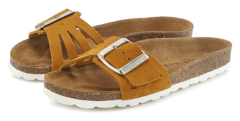 Elbsand Pantolette »Sandale«, Mule, offener Schuh aus Leder mit weichem Komfortkorkfussbett von Elbsand