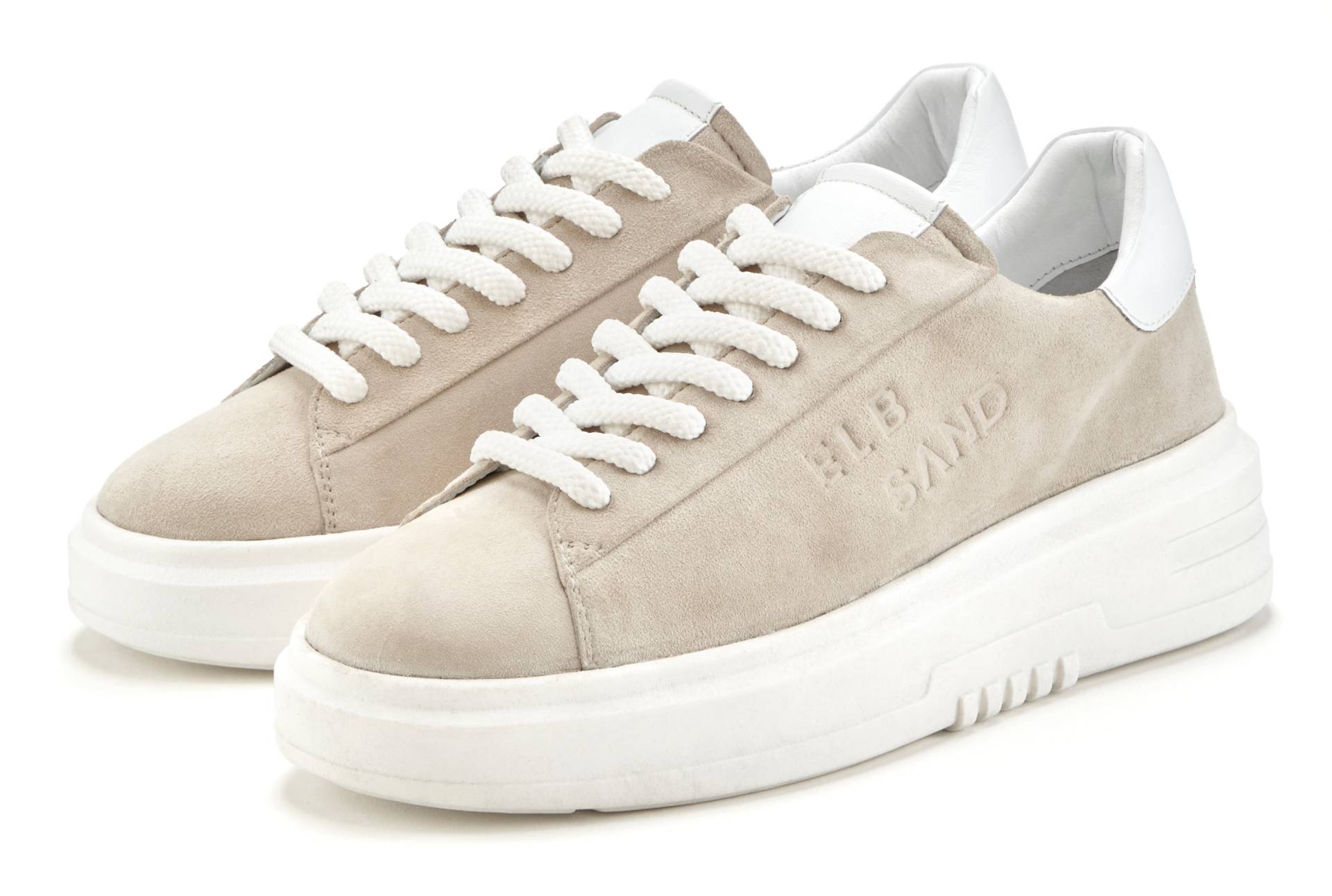 Elbsand Sneaker »Schnürschuh«, Schnürhalbschuh,Freizeitschuh aus Leder mit modischer Plateausohle von Elbsand