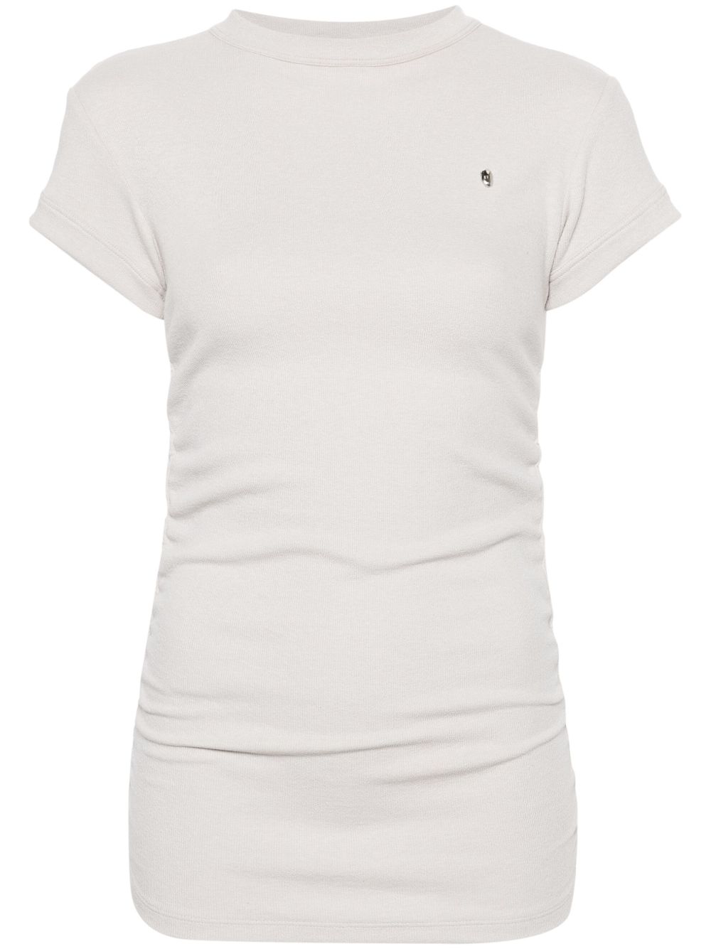 Elena Velez ruched jersey T-shirt - Neutrals von Elena Velez