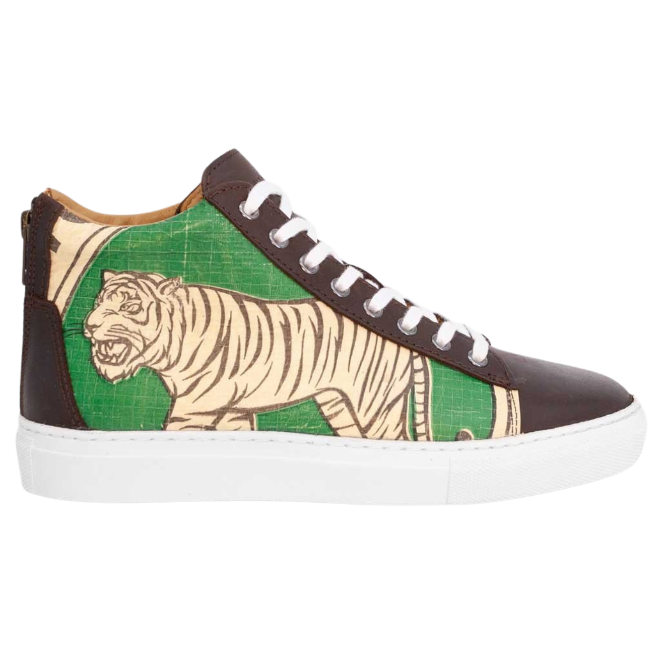 Sneaker High - Green Tiger Damen Dunkelgrün 40 von Elephbo