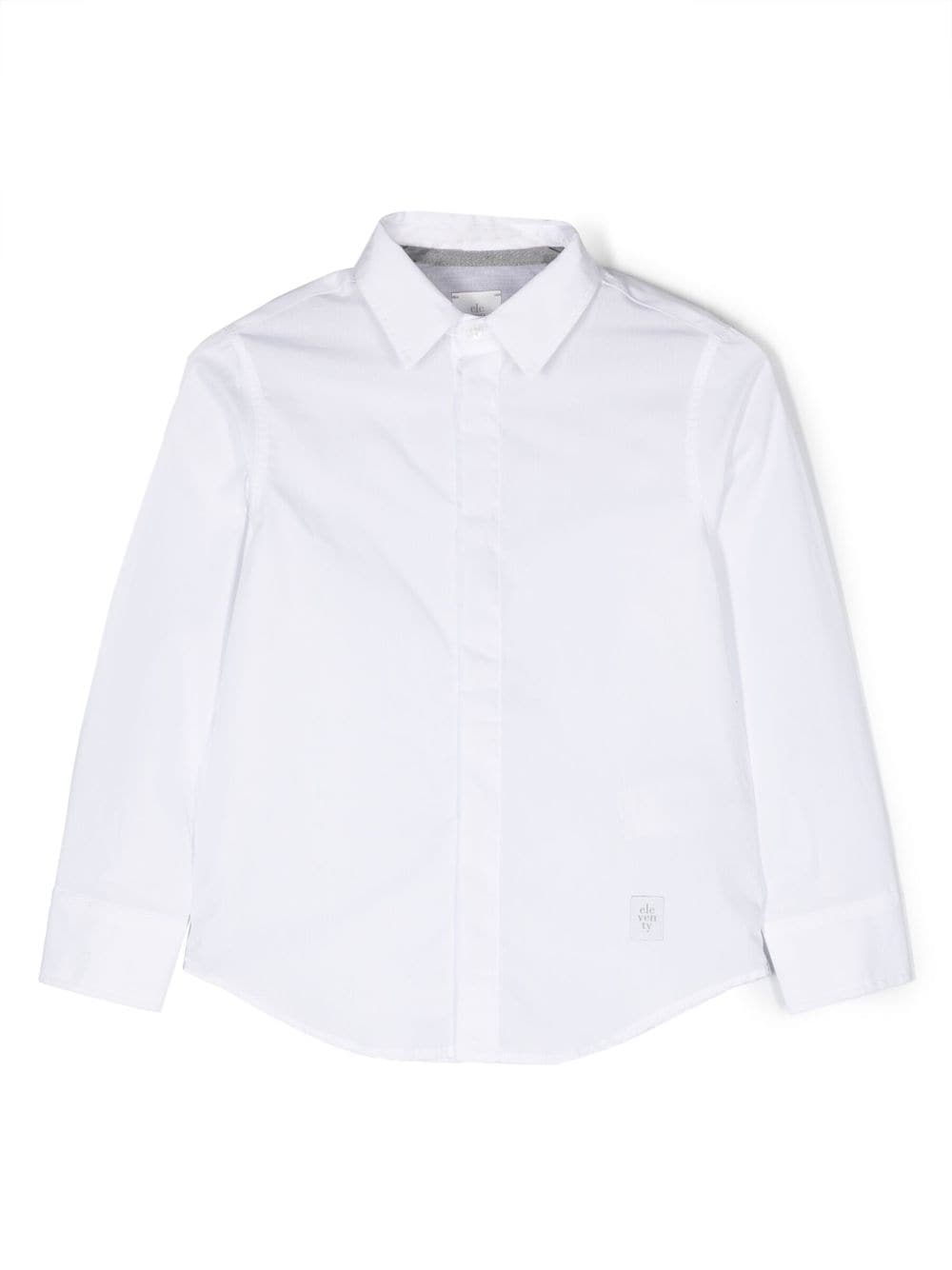 Eleventy Kids long-sleeve cotton shirt - White von Eleventy Kids