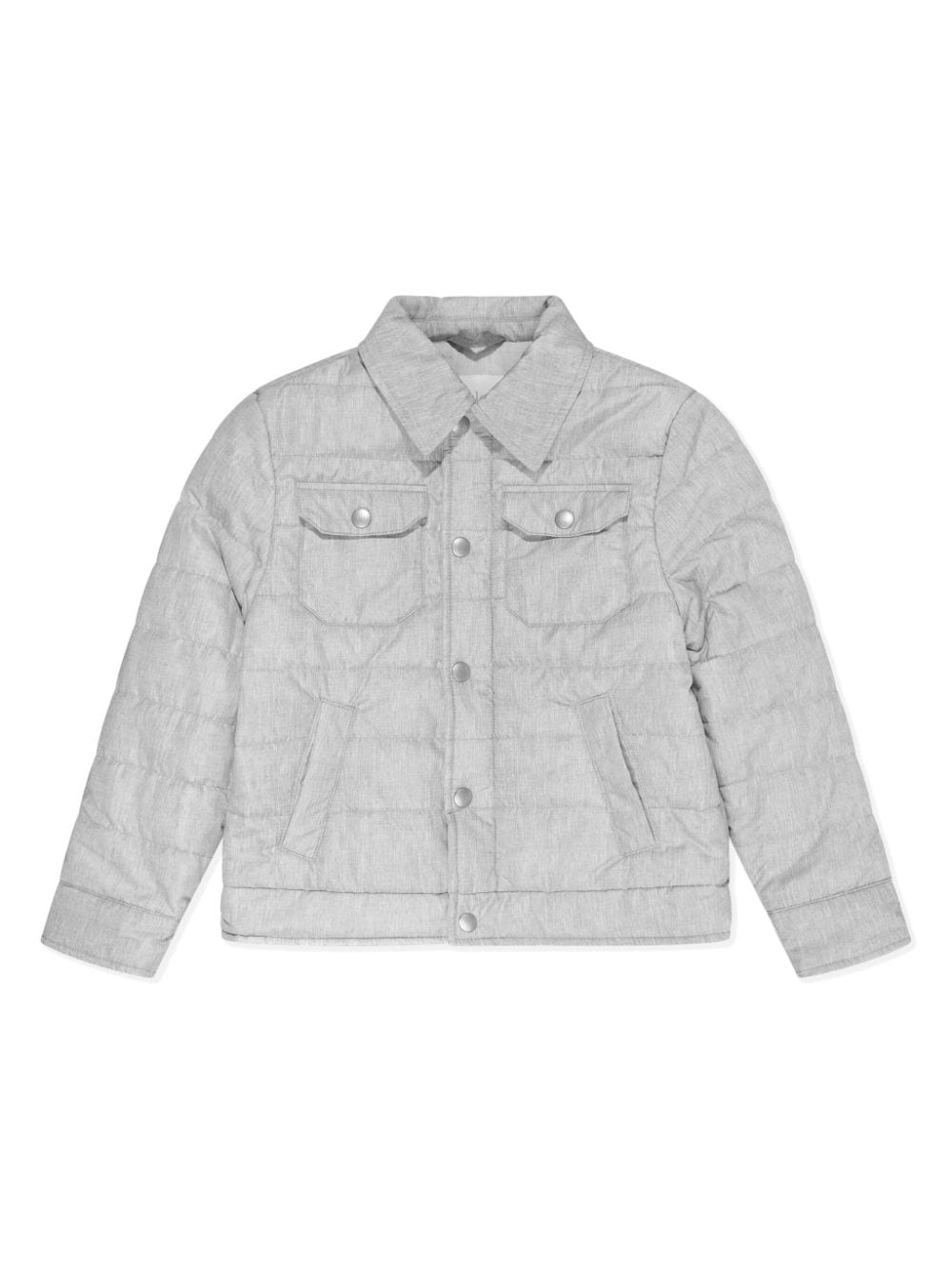 Eleventy Kids pointed-collar padded jacket - Grey von Eleventy Kids