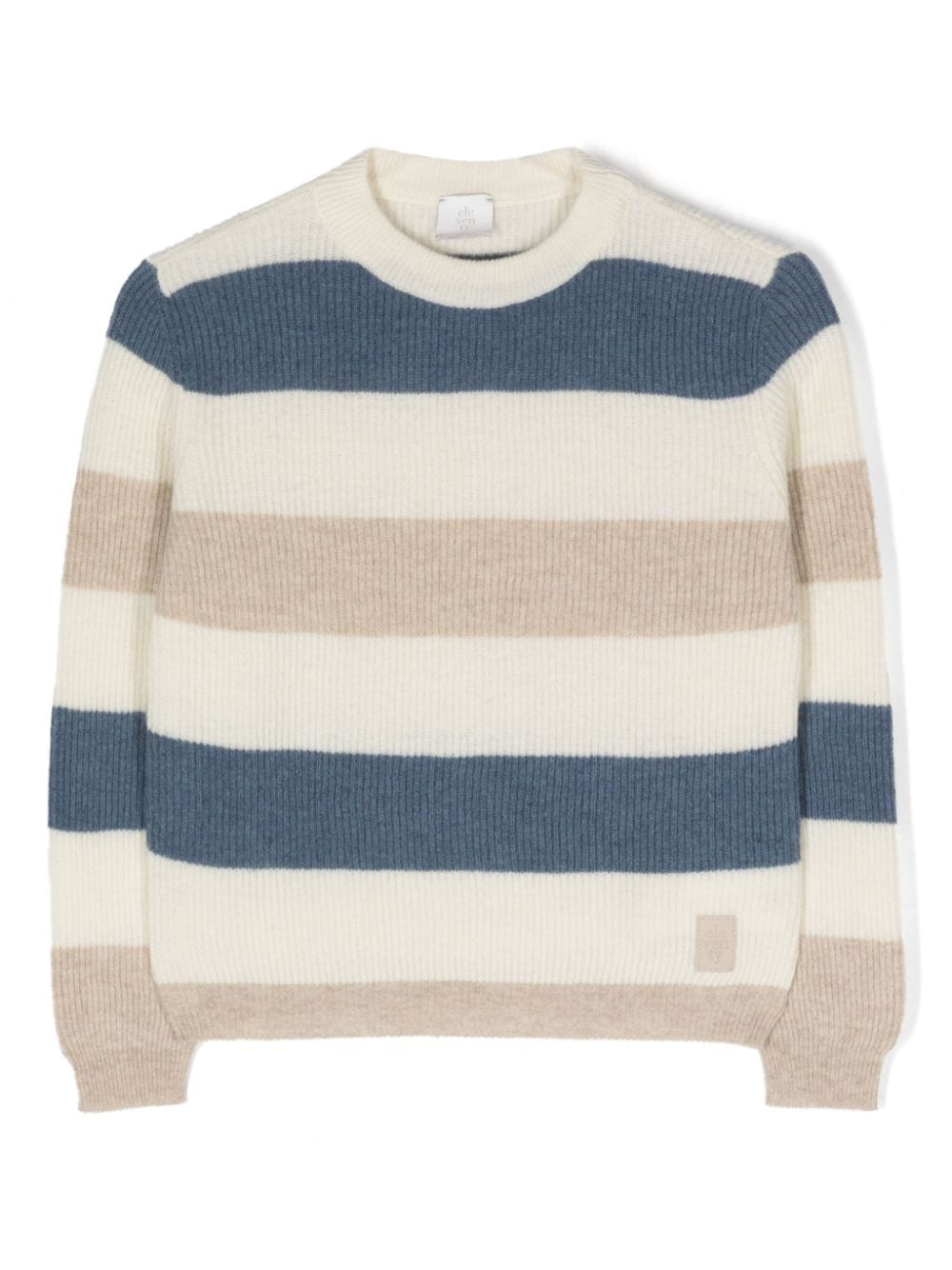 Eleventy Kids stripe-pattern jumper - White von Eleventy Kids