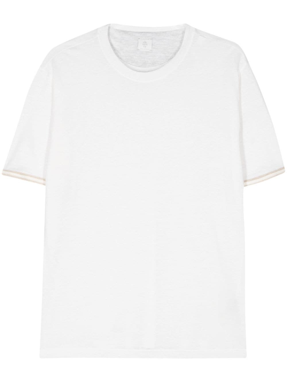 Eleventy contrast-trim T-shirt - Neutrals von Eleventy