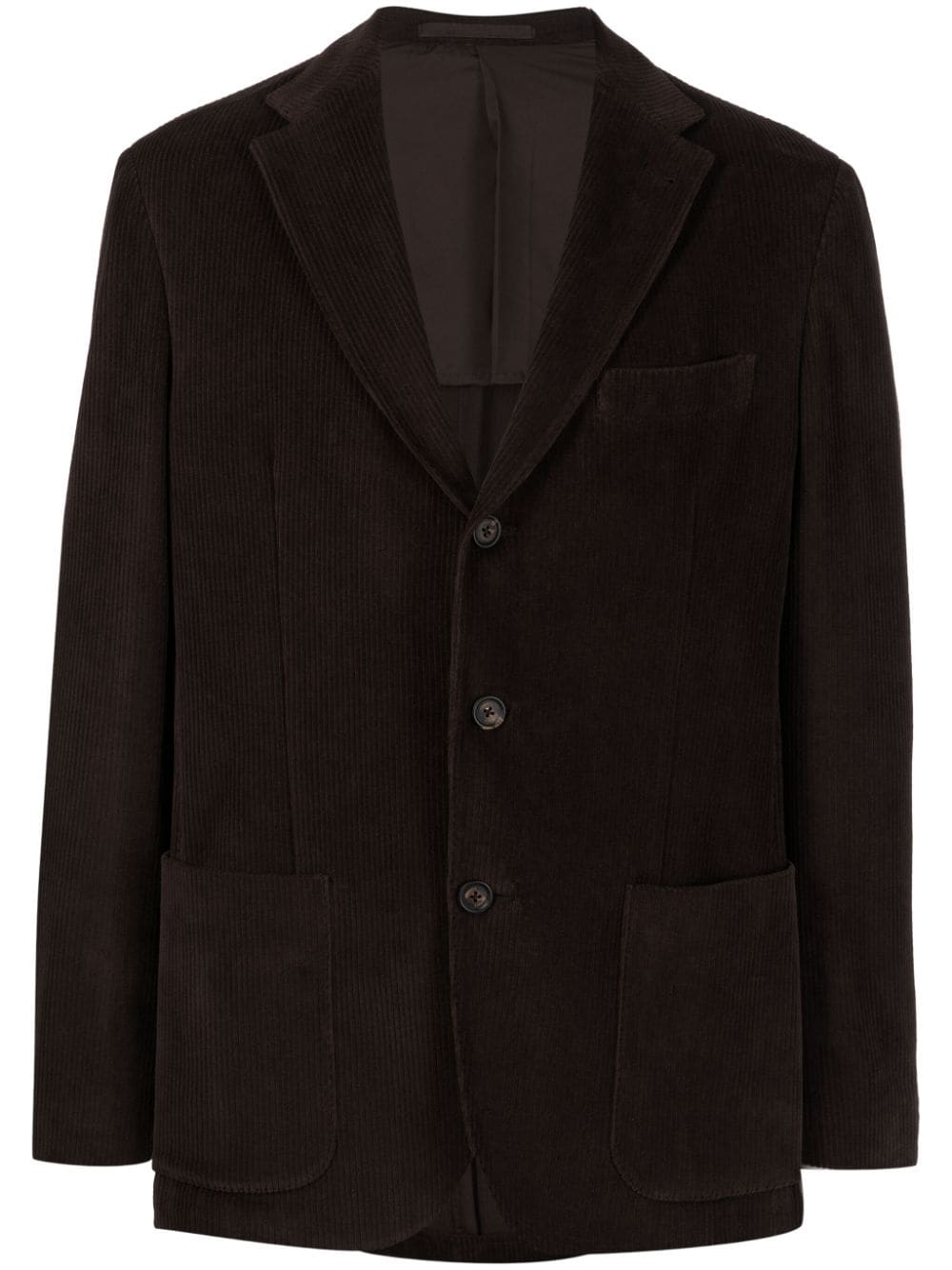 Eleventy corduroy single-breasted blazer - Brown von Eleventy