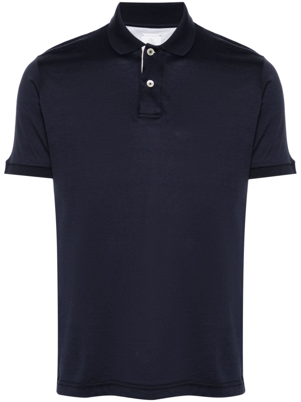 Eleventy cotton jersey polo shirt - Blue von Eleventy