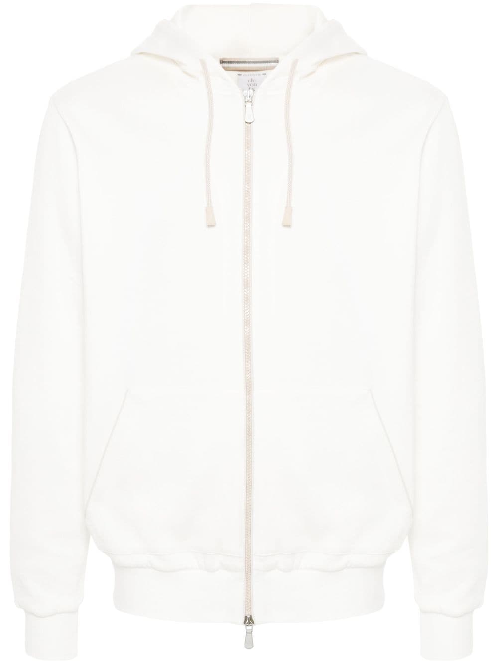Eleventy cotton zipped hoodie - Neutrals von Eleventy