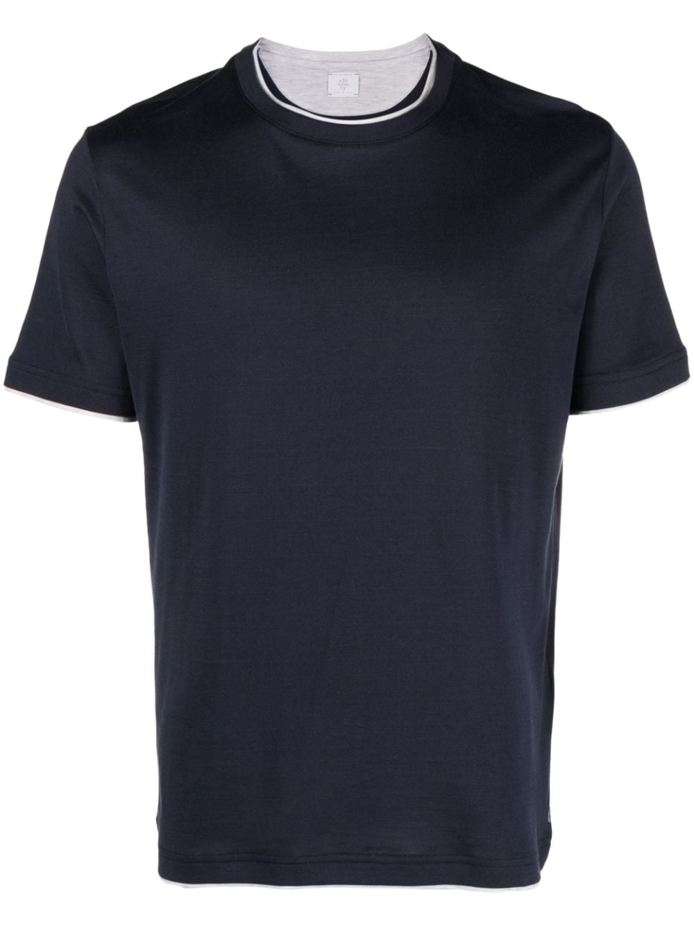 Eleventy crew-neck cotton T-shirt - Blue von Eleventy