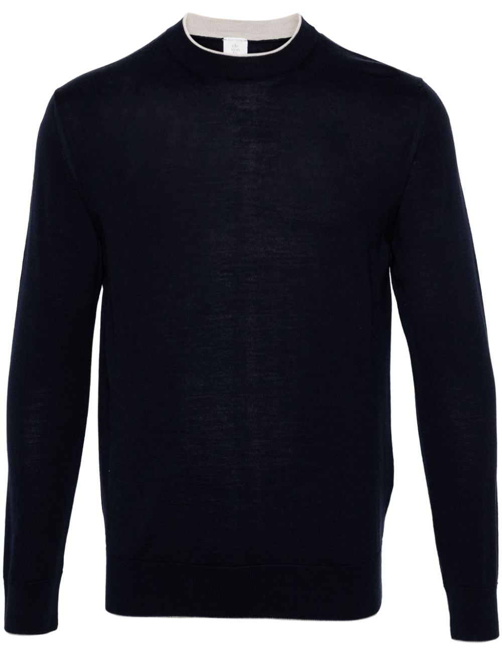 Eleventy crew-neck fine-knit jumper - Blue von Eleventy